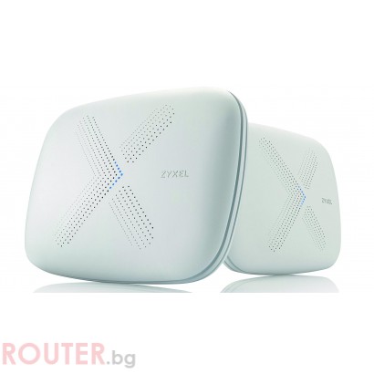 Безжична Mesh система ZYXEL AC3000, Multy X, две в комплект, Tri-Band