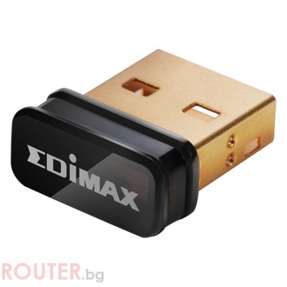 Безжична мрежова карта EDIMAX Eдимакс EW-7811Un 150Mbps 802.11n Nano USB адаптер