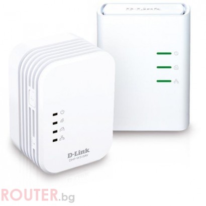 D-Link PowerLine AV 500 Wireless N Mini Extender, QoS, Common Connect Button, WPS, W311AV/E