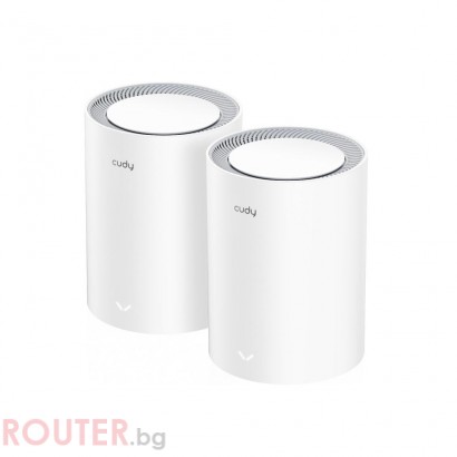 Безжична Mesh система Cudy AX1800, 2.4/5 GHz, 574 - 1201 Mbps, 10/100/1000