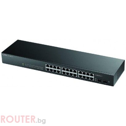 Суич ZYXEL GS1900-24, 24 портов управляем, Gigabit, за монтаж в шкаф