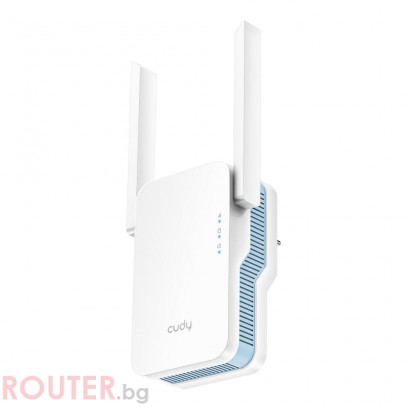Безжичен усилвател Cudy RE1200, 2.4/5 GHz, 300 - 867 Mbps, 10/100