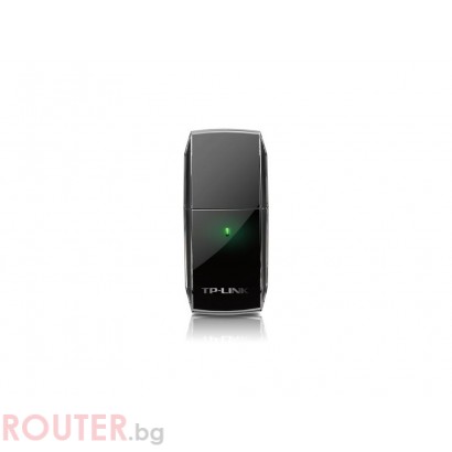 Безжичен адаптер TP-LINK Archer T2U, AC600, Dual band, USB, вградена антена