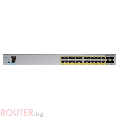 Мрежов суич CISCO Catalyst 2960L 24 port GigE with PoE