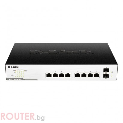 Мрежов суич D-LINK 10-Port PoE+ Gigabit Smart Switch