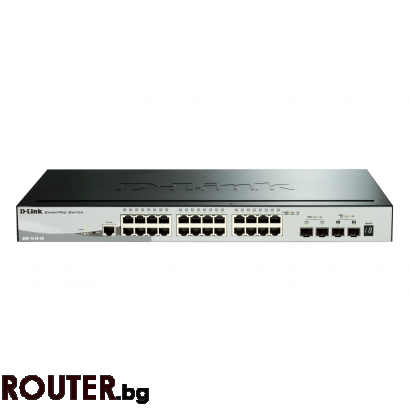 Суич D-Link 28-Port Gigabit Stackable SmartPro Switch