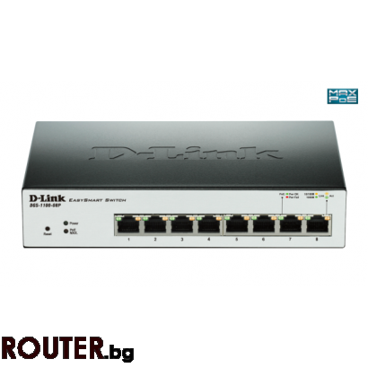 Суич D-Link DGS-1100 8 PoE