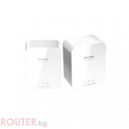 Мрежово устройство D-LINK DHP-701 PowerLine AV2 2000 HD Gigabit Starter Kit