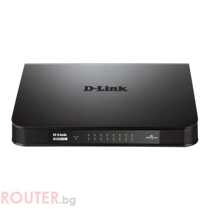 Суич D-LINK GO-SW-16G, 16 port, Gigabit