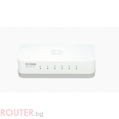 Суич D-Link GO-SW-5E/E, 5 портов 10/100 