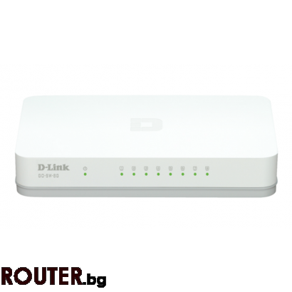 Суич D-LINK GO-SW-8G, 8 port, Gigabit