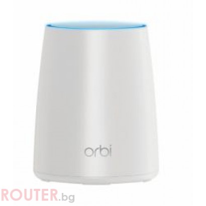 Рутер и сателит Netgear ORBI, 4PT AC2200 (866 + 866 + 400 Mbps) Tri-band WiFi, Multi-MIMO, Gigabit Router, 4 internal antenas, Комплект с малък екстендър