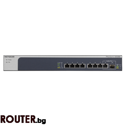 Суич Netgear XS508M 8x 10GE, Prosafe Unmanaged Switch, 1x SFP+