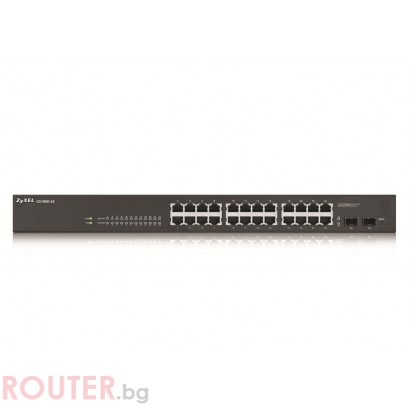 Мрежов суич ZyXEL GS1900-24, 26-port Gigabit Web Smart