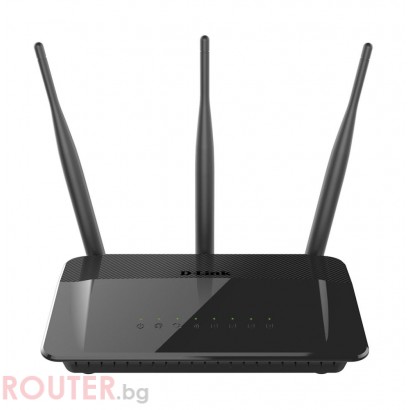 Безжичен рутер D-LINK DIR-809, Двубандов AC750, 10/100
