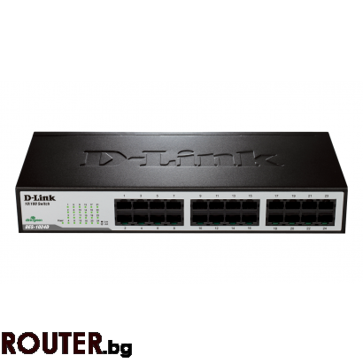 Суич D-Link DES-1024D/E, 24 портов 10/100, Desktop