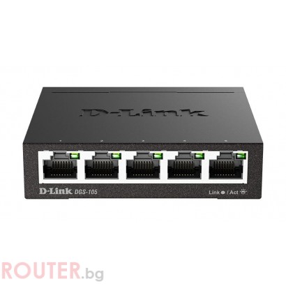 Суич D-Link DGS-105 5 ports метален корпус