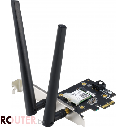 Адаптер ASUS PCE-AX3000, AX3000 Dual Band PCI-E WiFi 6 (802.11ax)