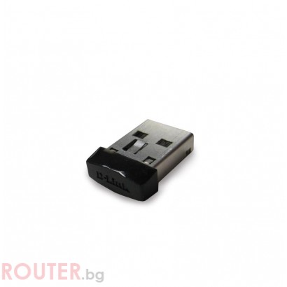 Безжичен адаптер D-Link Wireless N 150 Micro USB Adapter, WiFi, USB 2.0 