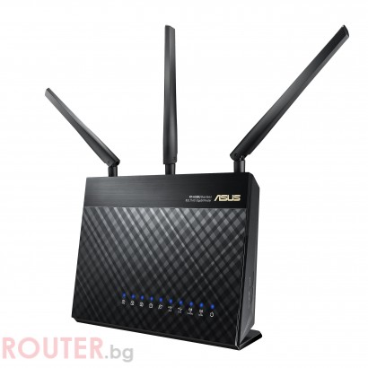 Безжичен рутер ASUS RT-AC68U V3, Двубандов AC1900, 600+1300 Mbps, 1 x USB 3.0, 1 x USB 2.0, AiMesh