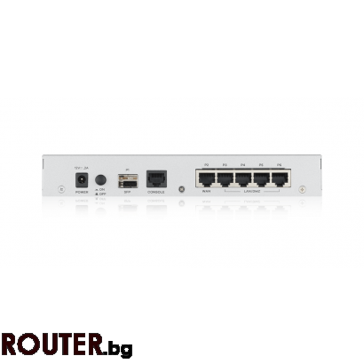 Защитна стена ZYXEL USG FLEX 100, 10/100/1000, 4x LAN/DMZ, 1x WAN, 1xSFP, 1xUSB, без лиценз