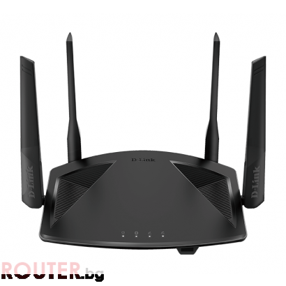 Безжичен рутер D-LINK DIR-X1860, Двубандов AX 1800 Wi-Fi 6, 10/100/1000