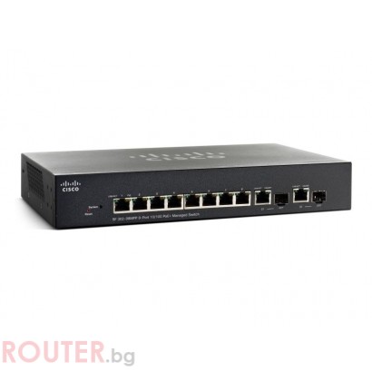 SF302-08MPP 8-port 10/100 Max PoE+ Managed Switch