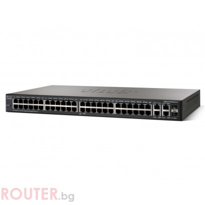 Мрежов суич CISCO SG 300 52-port Gigabit PoE Managed