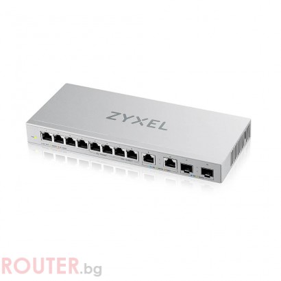 Суич ZYXEL XGS1010-12, 10 портов неуправляем, Gigabit, 2xSFP 