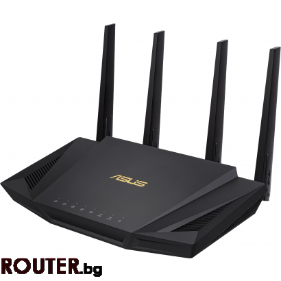 Безжичен рутер ASUS RT-AX58U V2, AX3000 Dual Band WiFi 6 (802.11ax), MU-MIMO