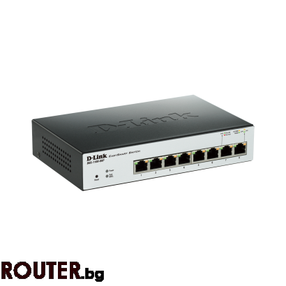 Мрежов суич D-LINK DGS-1100-08P 8-Port Gigabit EasySmart