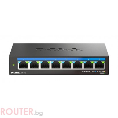 Суич D-Link DMS-108/E, 8 портов 2.5G Multi-Gigabit
