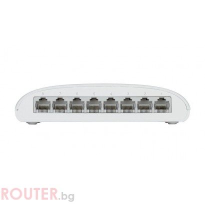 Суич D-Link, 8 ports, 10/100/1000, Gigabit, Desktop - метален корпус