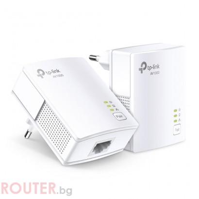 PowerLine адаптер TP-Link TL-PA7017 KIT AV1000 Gigabit - 2 бр