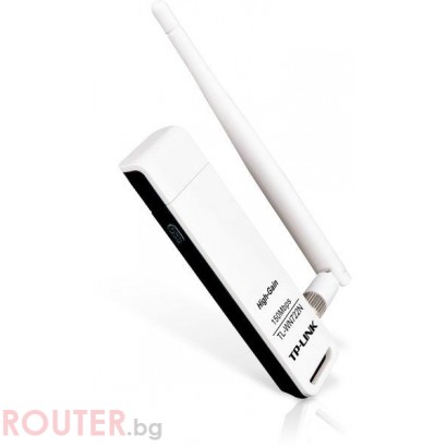Безжична мрежова карта TP-LINK TL-WN722N безжичен N USB адаптер