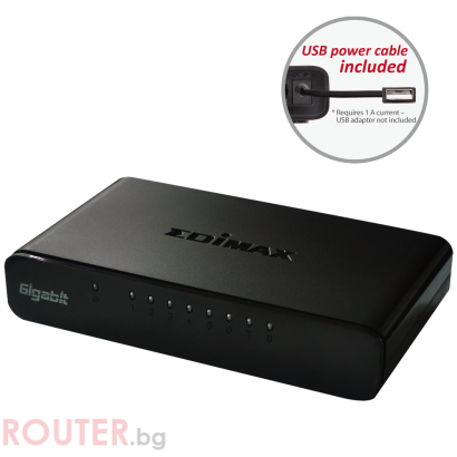 Суич EDIMAX ES-5800G V3, 8 портов, Gigabit