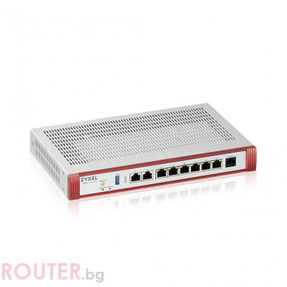 Защитна стена ZYXEL USG FLEX 200H 2x2.5Gbps 6x1Gbps, 1xUSB, без лиценз