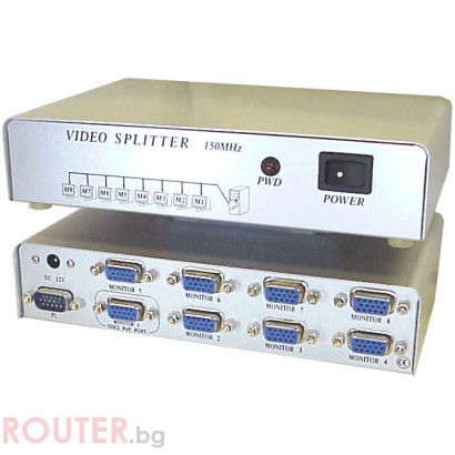 Адаптер ESTILLO видео сплитер Auto KVM Switch 8-port, MSV1815S