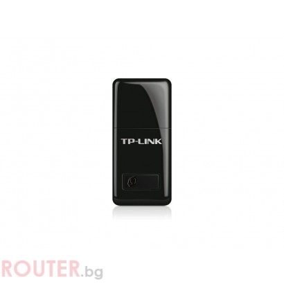 Безжичен адаптер TP-LINK TL-WN823N, 300 Mbps, USB, Вградена антена