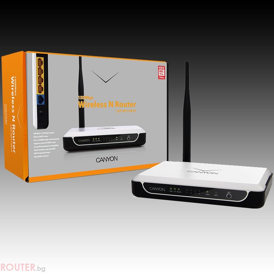 Рутер CANYON CNP-WF514N1A 100Mbps