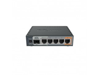 Рутер MiKrotik hEX S - RB760iGS, 5 x 10/100/1000 Mbps, Черен
