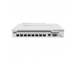 Суич MikroTik CRS309-1G-8S+IN, LAN 1 x Gigabit Ethernet ports, 8 x SFP+ 10Gbps, PoE in