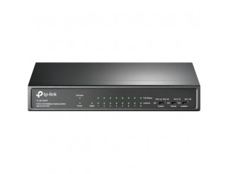 Мрежов суич TP-LINK 9-port 10/100Mbps unmanaged switch with 8 PoE+ ports, compliant with 802.3af/at PoE, 65W PoE budget, support 250m Extend Mode, Priority mode and Isolation mode, desktop mount, plug and play.