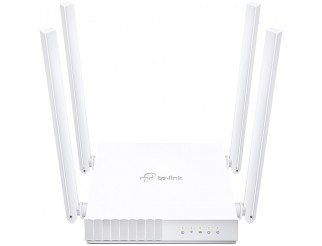 Рутер TP-LINK AC750 Wireless Dual Band Router, 433 at 5 GHz +300 Mbps at 2.4 GHz, 802.11ac/a/b/g/n, 1 port WAN 10/100 Mbps + 4 ports LAN 10/100 Mbps, 3 fixed antennas, L2TP Russia/PPTP Russia/PPPoE Russia support, IGMP Snooping/Proxy, Bridge and 802.1Q TA