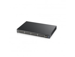 Суич ZYXEL XGS2210-52, 48 портов Gigabit, управляем L3, 4xSFP за монтаж в шкаф