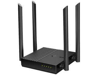 Рутер TP-LINK AC1200 Dual-Band Wi-Fi RouterSPEED: 400 Mbps at 2.4 GHz + 867 Mbps at 5 GHzSPEC: 4× Antennas, 1× Gigabit WAN Port + 4× Gigabit LAN PortsFEATURE: Tether App, WPA3, Access Point Mode, IPv6 Supported, IPTV, Beamforming, Smart Connect, Airtime F