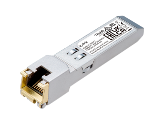 Трансивер TP-Link TL-SM311T 1000BASE-T RJ45 SFP Module, 1000Mbps RJ45 Copper Transceiver, Plug and Play with SFP Slot, Up to 100 m Distance (Cat5e or above), Hot-Pluggable, Plug and Play, High Compatibility, Support TX Disable function