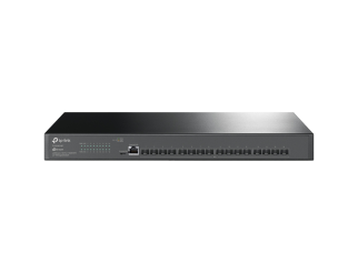 Мрежов суич TP-LINK JetStream 16-Port 10GE SFP+ L2+ Managed SwitchPORT: 16× 10G SFP+ Slots, RJ45/Micro-USB Console PortSPEC: 1U 19-inch Rack-mountable Steel CaseFEATURE: Integration with Omada SDN Controller, Static Routing, OAM, sFlow, DDM, 802.1Q VLAN, 