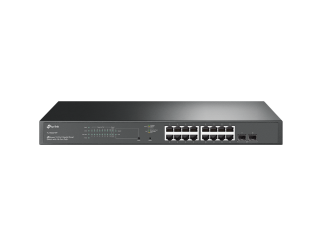 Мрежов суич TP-Link SG2218P Omada 18-Port Gigabit Smart Switch with 16-Port PoE+, 16× Gigabit 802....