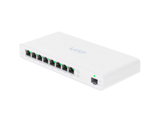 Мрежов суич UBIQUITI Ubiquity Switch (8) GbE RJ45 ports with 27V passive PoE output,1 SFP port